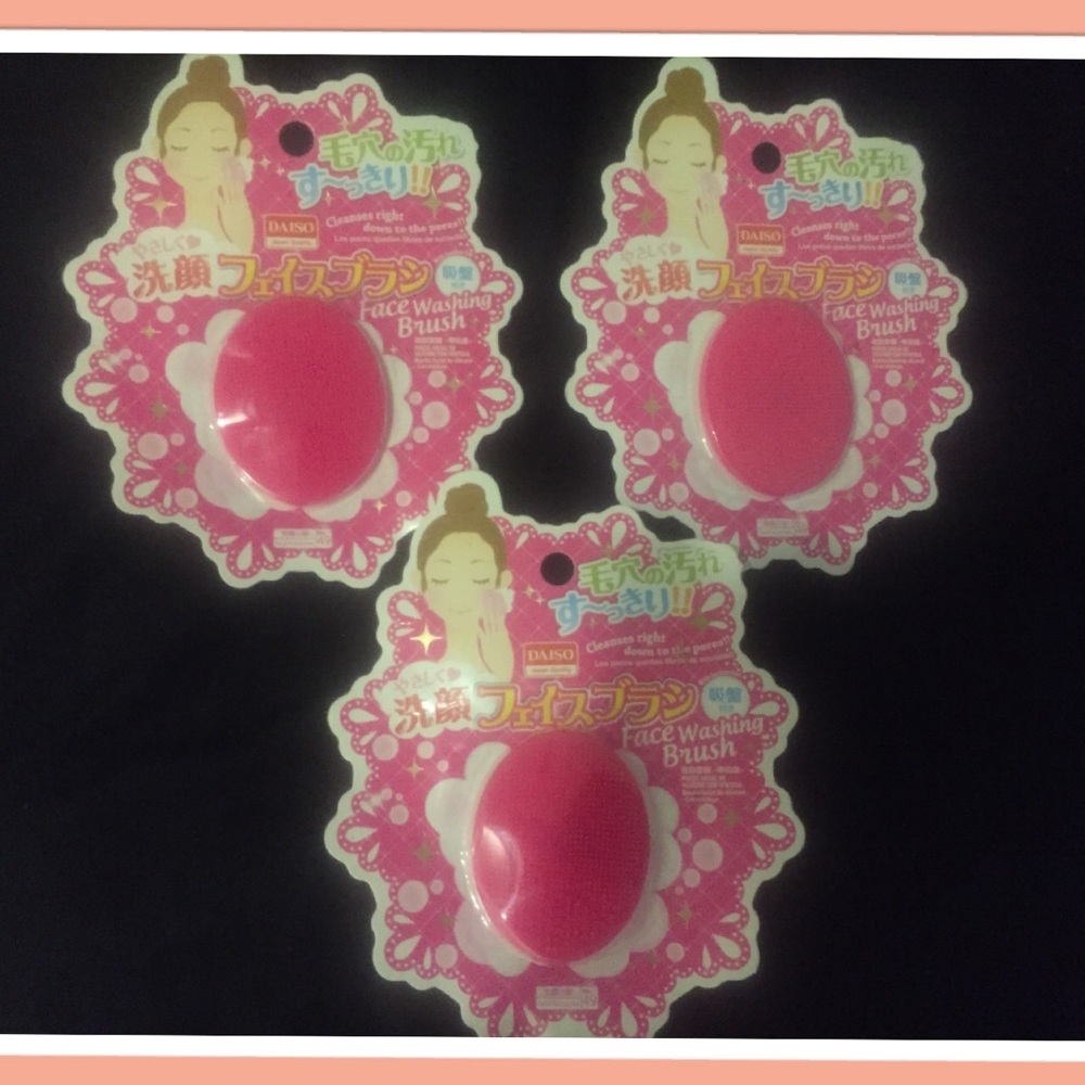 3 silicon facial/ makeup brush cleanser